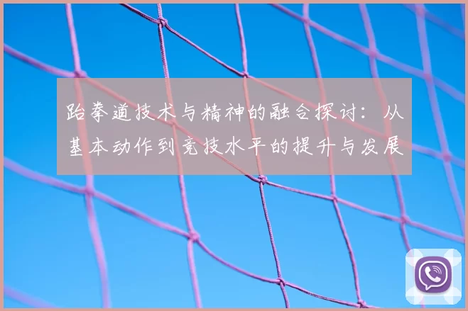 跆拳道技术与精神的融合探讨：从基本动作到竞技水平的提升与发展