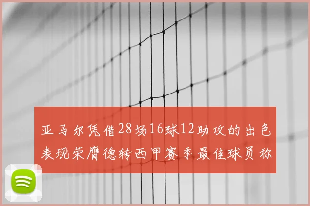 亚马尔凭借28场16球12助攻的出色表现荣膺德转西甲赛季最佳球员称号