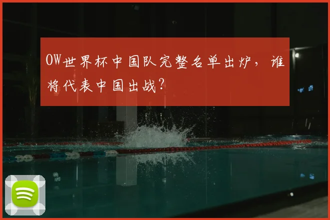 OW世界杯中国队完整名单出炉,谁将代表中国出战?